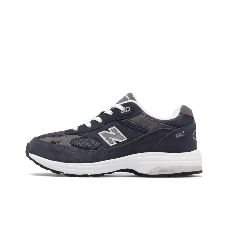 New Balance NB 993 Shock Absorbers Low Top Running Shoes Navy Blue Teenagers-0