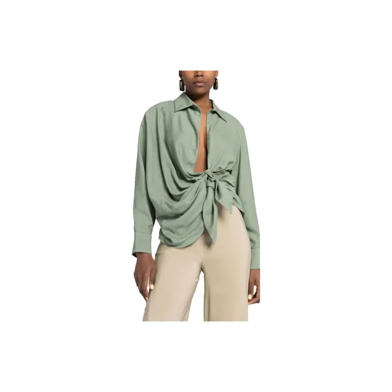 Jacquemus La Chemise Bahia 'Khaki'-0