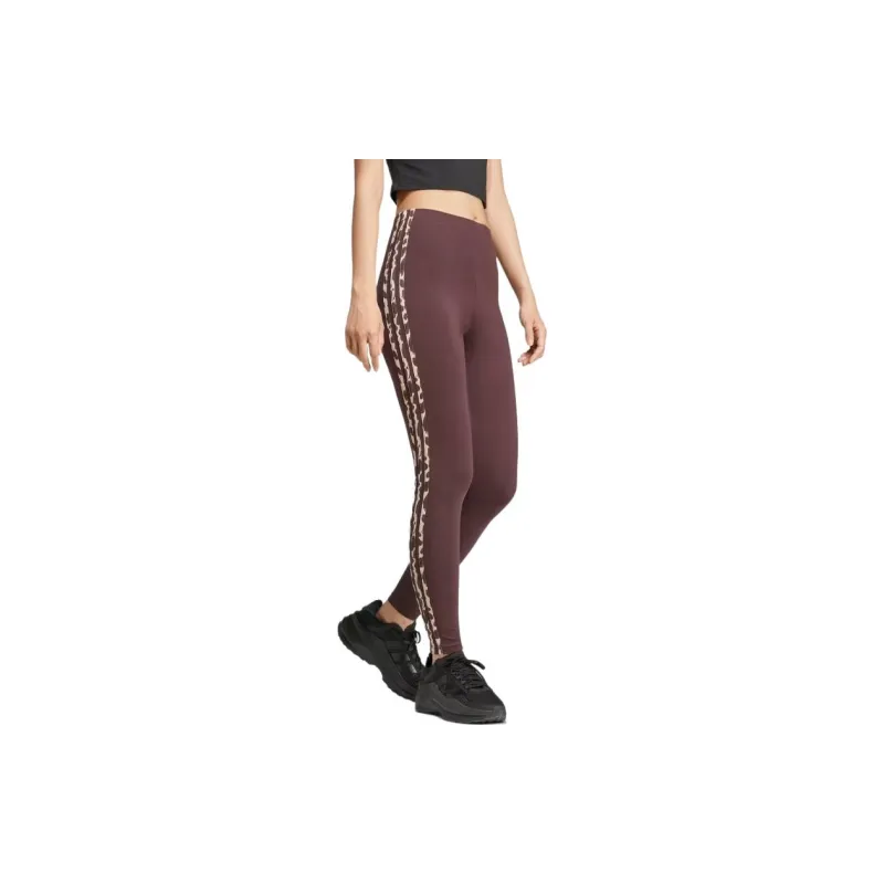 Adidas Free Shipping With AdiClub Essentials 3-Stripes Animal Print Leggings-2