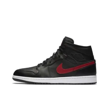 Jordan 1 Retro Mid GS Black Gym Red
