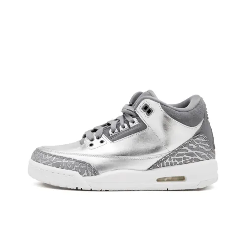 Jordan 3 Retro Premium Heiress Metallic Silver GS