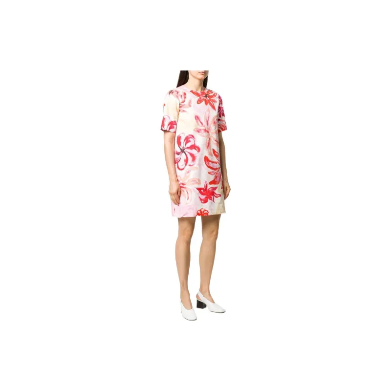 MARNI Short-Sleeved Dresses Women's Pink-3