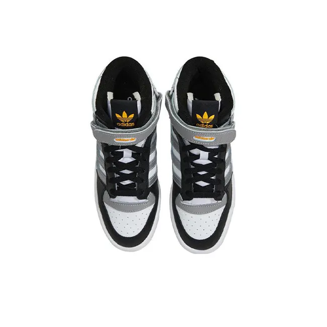 Adidas Forum Mid J 'White Black Silver'-3