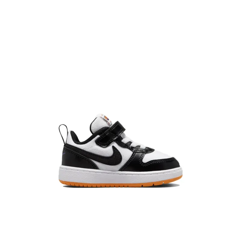 Nike Court Borough Low 2 White Black Kumquat TD-1