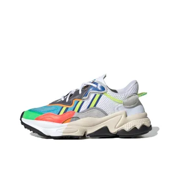 Adidas Originals J Breathable Low Top Sports Casual Shoes White Multicolor Teenagers