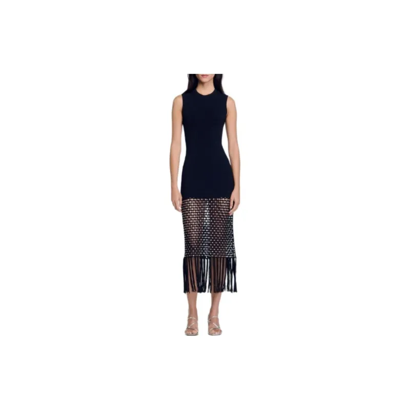 Sandro Crystal embellished Dress-1