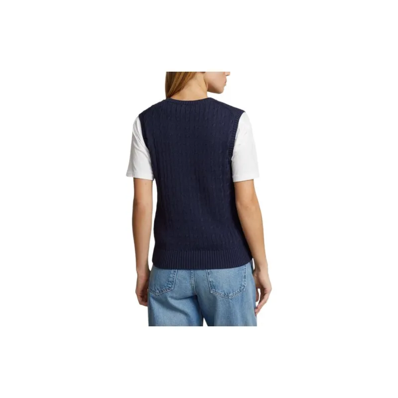 Polo Ralph Lauren SS24 Tank Top Women's Hunter Dark Blue-3