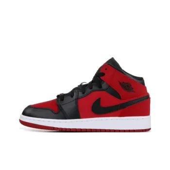 Jordan 1 Mid Gym Red Black GS