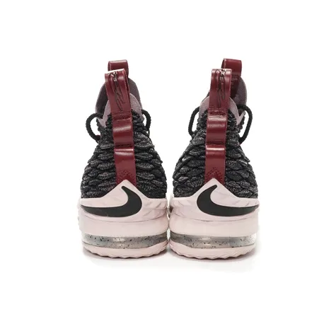 Nike Lebron 15 Pride Of Ohio 'Black' Non-slip Lightweight Mid-Top Children's Basketball Shoes Black Red Teenagers-3
