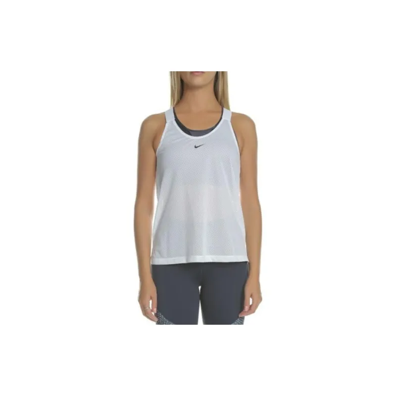 Nike Sleeveless Sports Shirts Women's Blue White-2