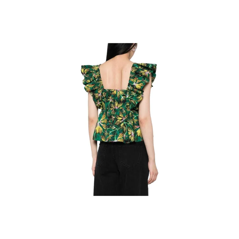 Ulla Johnson Romi Floral-print Cotton Top-3