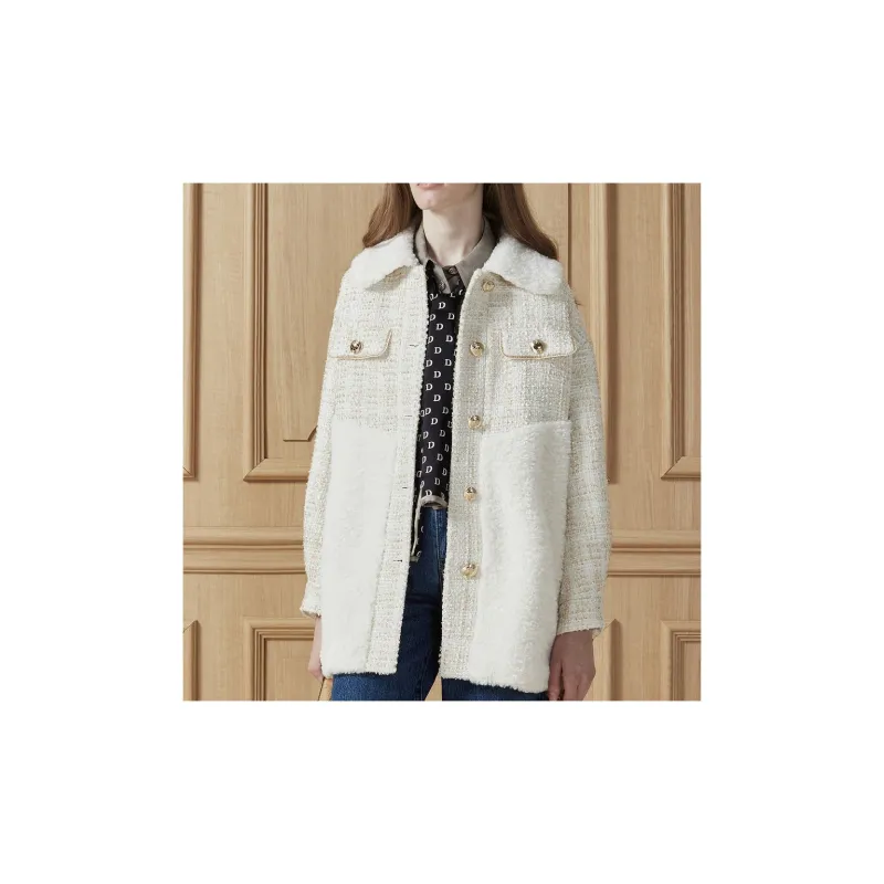 DKNY Coats Women's White-2