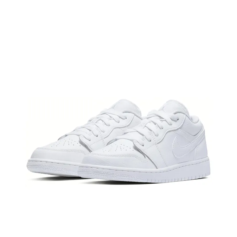 Jordan 1 Low Triple White Logo GS-2