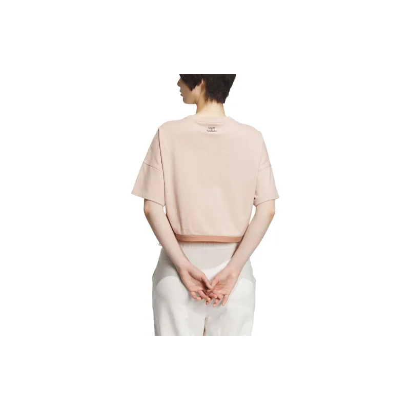 Adidas Originals x ZHANGCHANGXIONG,LIANMINGKUAN Drop Shoulder Sleeve T Shirt Women's Pearl Smoke Gray-2