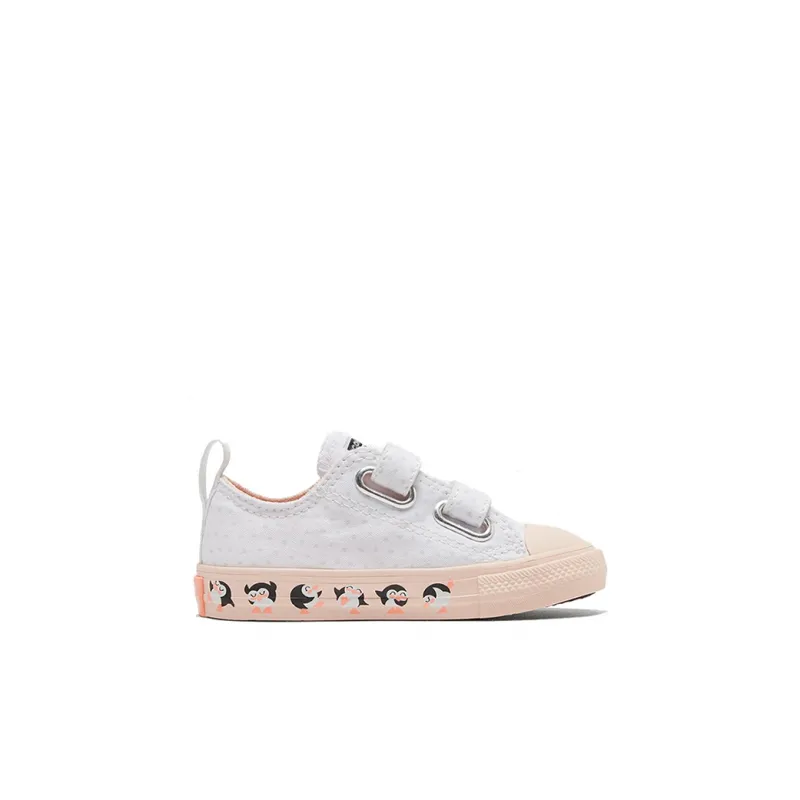 Converse Chuck Taylor All Star 1V Anti-Slip Wear-Resistant Low-Top Toddler Shoes White Infant And Toddler-1