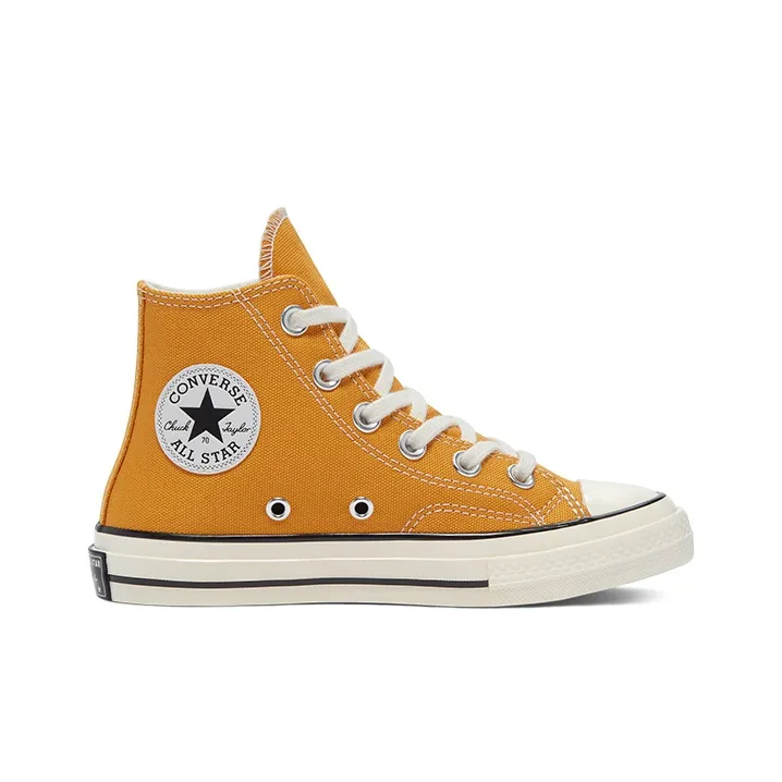 Converse 1970s Chuck Taylor All Star High Top Canvas Shoes Yellow Teenagers-2
