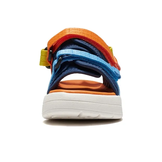LINING YOUNG Sports Life Collection Breathable Children's Sandals Blue Orange Children Aged 3-7 Years Old-4
