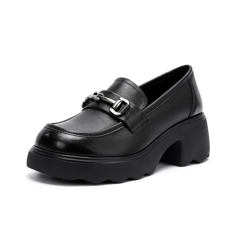 HARSON Loafers Women's Black/Coffee-1