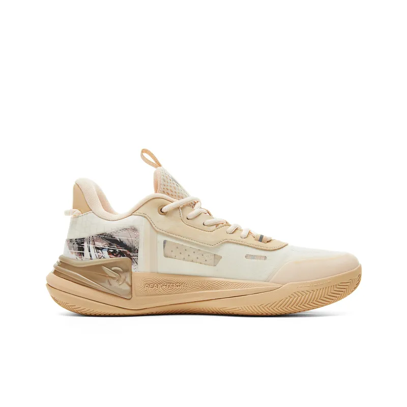 PEAK Guochuang Series Basketball Shoes Men Low Top Desert Pink-1