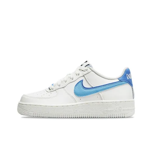 Nike Air Force 1 Low 82 Double Swoosh White Medium Blue GS