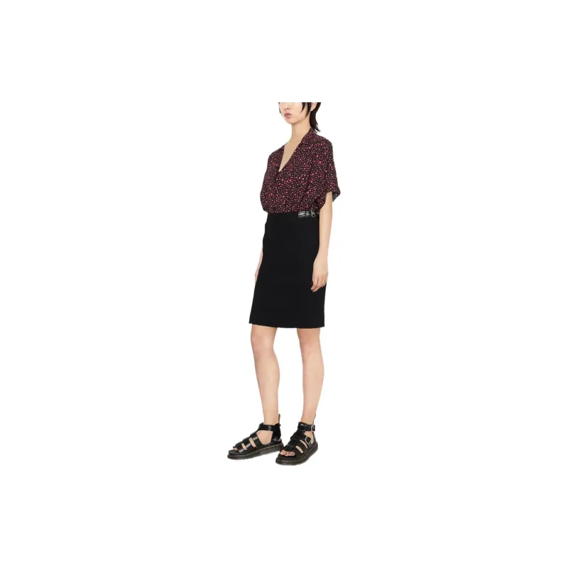 MOSCHINO Buckle Fastened Pencil Skirt-3