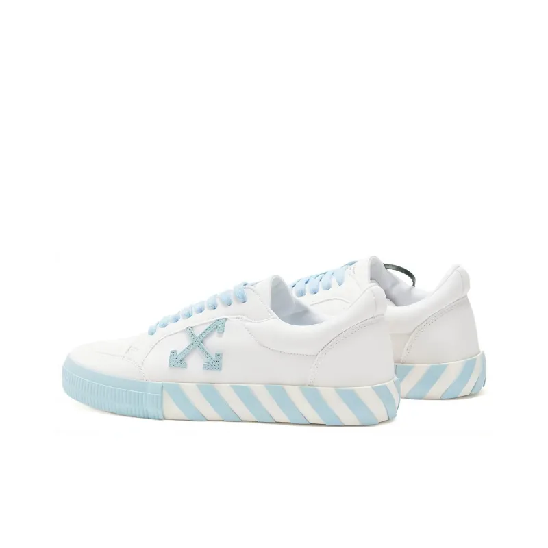 OFF WHITE Vulcanized Low Sneaker 'White Blue'-3