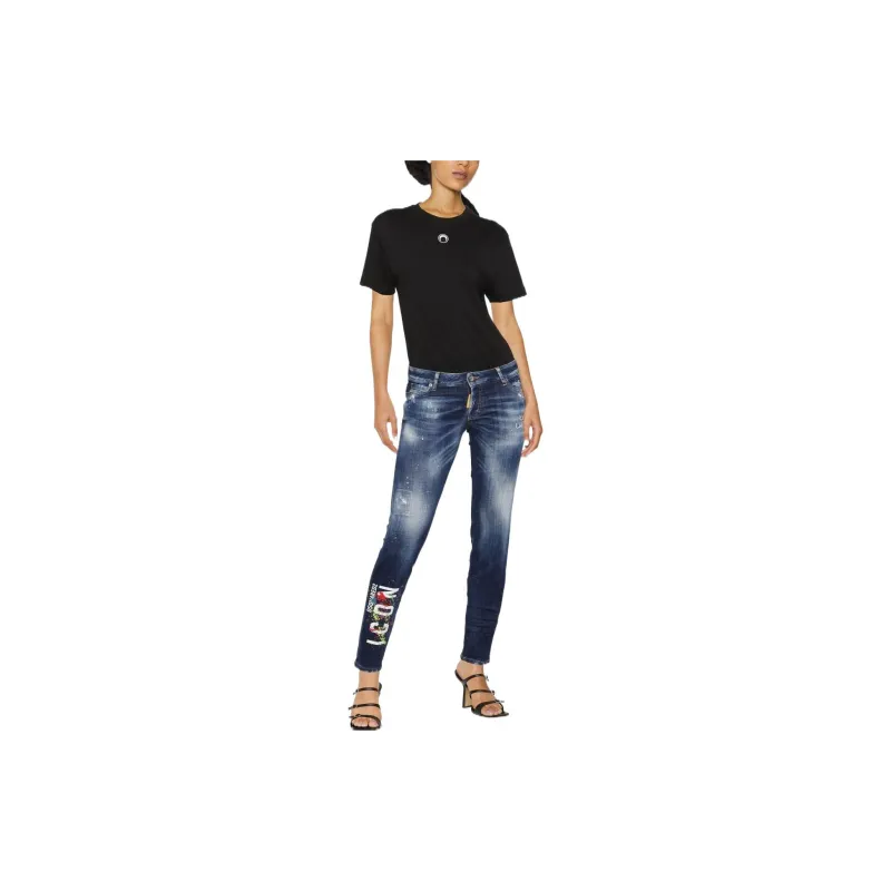 DSQUARED2 Icon Paint splatter Skinny Jeans-1