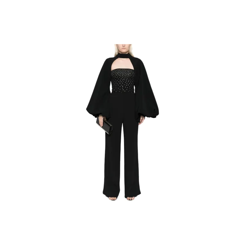 Costarellos Adair Crepe Bolero-1