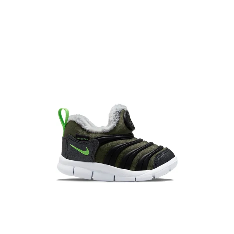 Nike Dynamo Free Low Top Sports Casual Shoes Black Green Silver Infant And Toddler-3