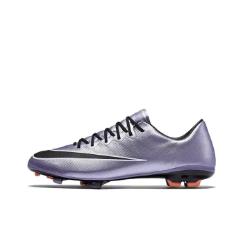 Nike Air Zoom Vapor X Slip-Resistant Cushioning Wear-Resistant Coverage Low-Top Kids' Soccer Shoes Purple Teenagers
