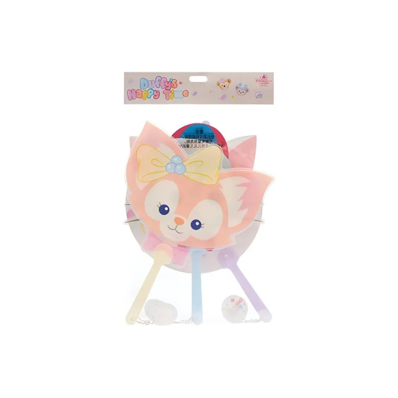 Disney 2023 Summer Duffy And Friends Summer Collection Bubbles Lying Down Fan Set IP Merch-0