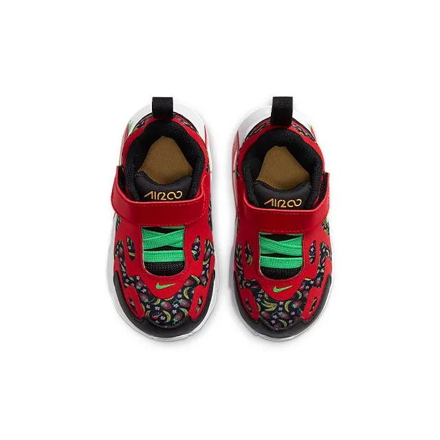 Nike Air Max 200 Slip Resistant Cushioning Wear Resistant Breathable Low Top Toddler Shoes Black Red Infant And Toddler-3