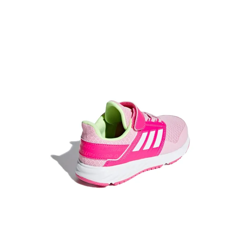 Adidas Fortafaito El K Slip Resistant And Breathable Low Top Kids' Running Shoes Pink White Kids'-3