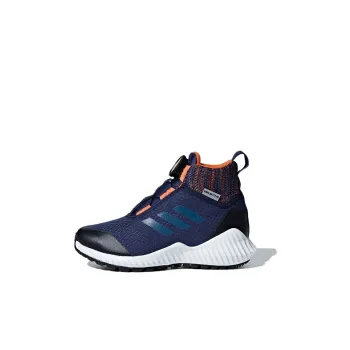 Adidas Fortatrail Boa Wide K Wear Resistant High Top Kids' Running Shoes Blue Black Kids'
