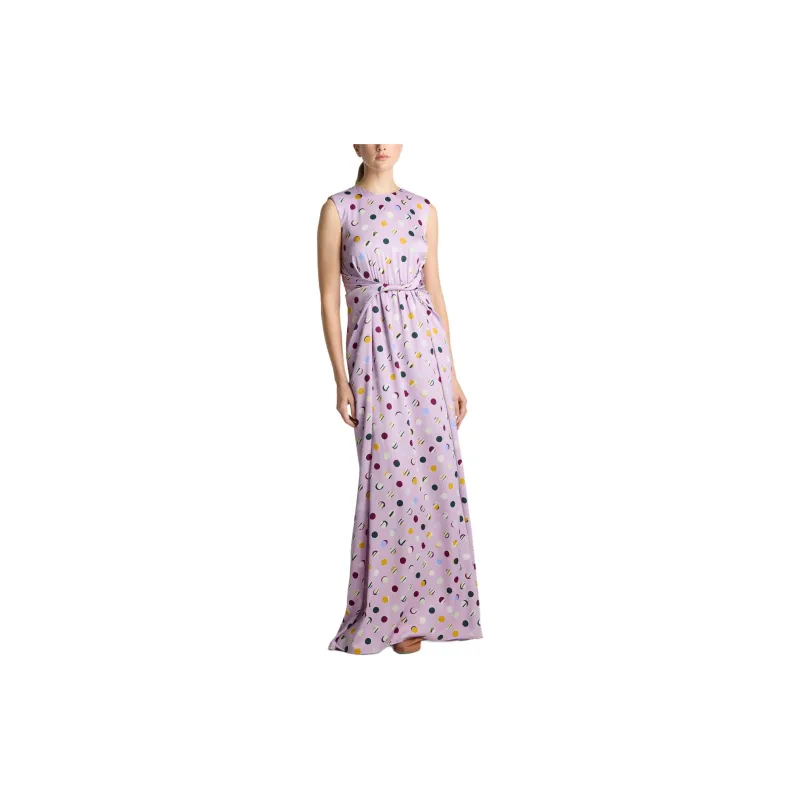 St. John SS24 Sleeveless Dress Women's Purple-1