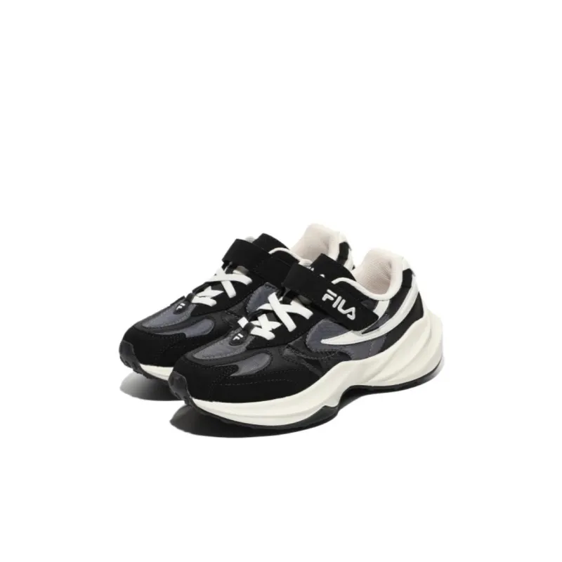 FILA KIDS Cushioning Wear Resistant Kids Lifestyle Shoes Black White Kids'-1
