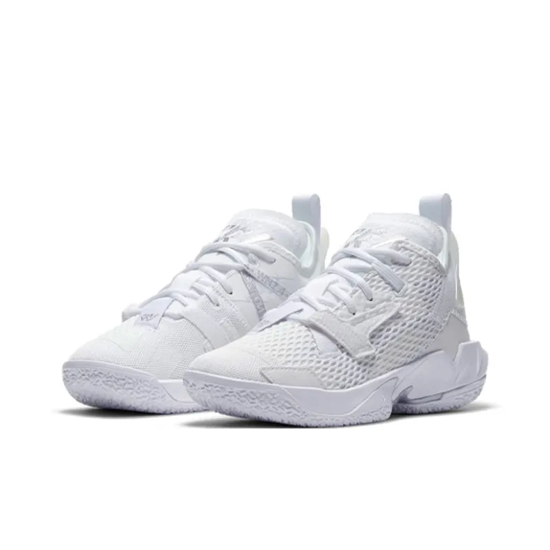 Jordan Why Not Zer0.4 Slip-Resistant Cushioning Wear-Resistant Mid-Top Children's Basketball Shoes Teenagers-2