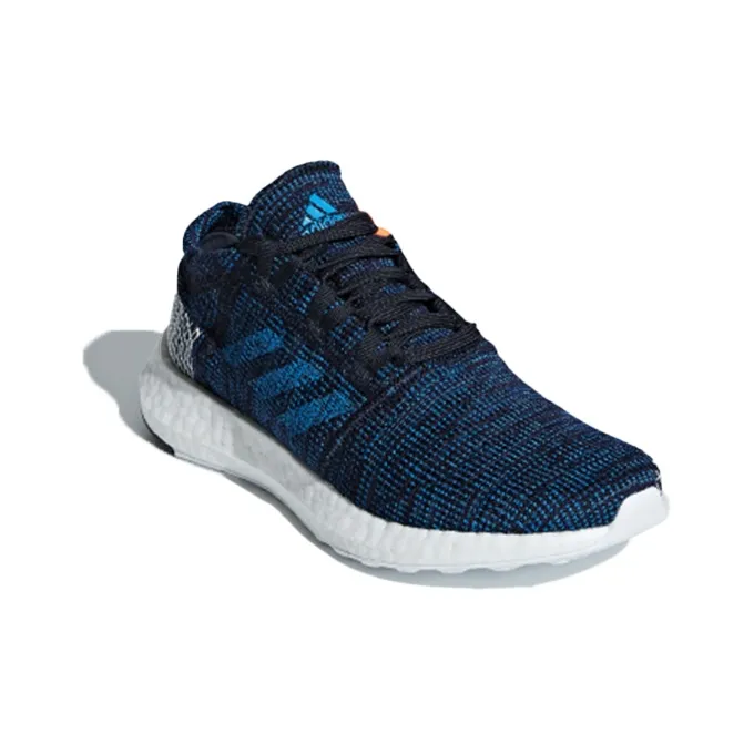 Adidas Pureboost Go J Slip Resistant And Breathable Low Top Kids' Running Shoes Blue Teenagers-2