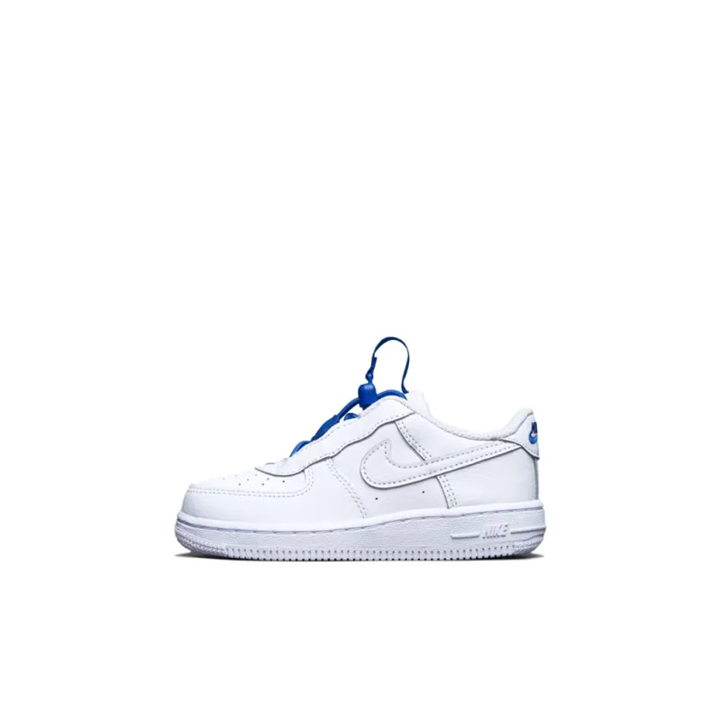 Nike Air Force 1 Toggle Low Top Toddler Shoes White Blue Infant And Toddler-0