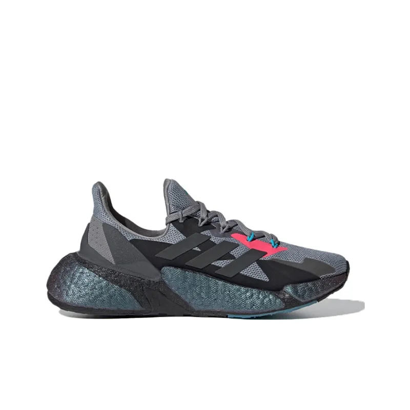 Adidas X9000l4 Anti Slip Wear Resistant Low Top Running Shoes Gray Black Teenagers-1