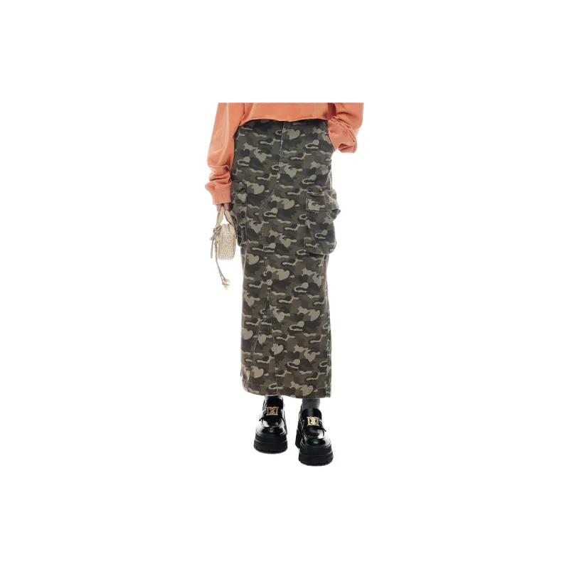 D'zzit Casual Short Skirts Women's Dark Green-6
