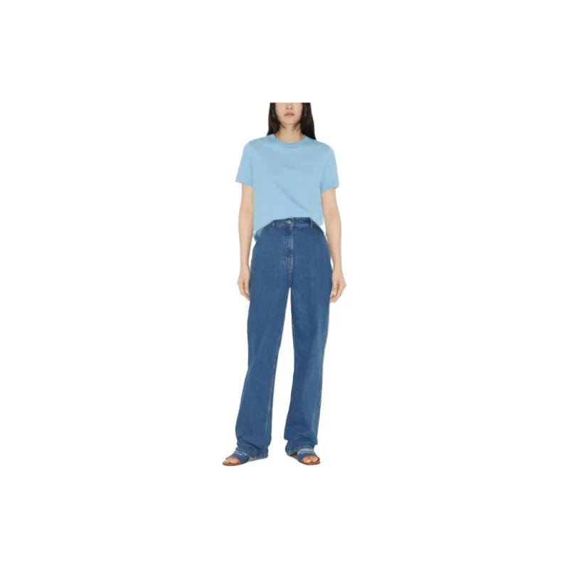 Burberry T Shirts Women's Sky Blue-1