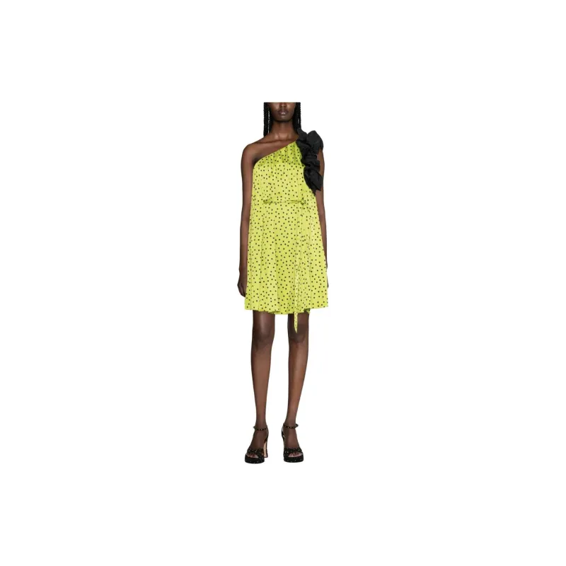 PINKO Sleeveless Dresses Women's Neon Green-1