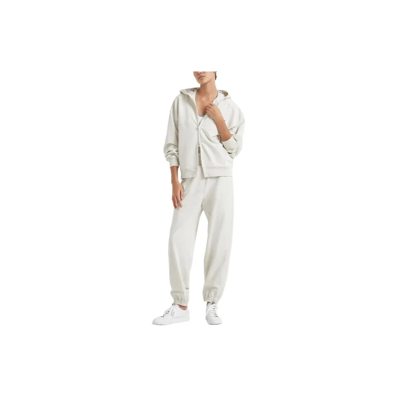Brunello Cucinelli Zip-up Cotton Hoodie-1