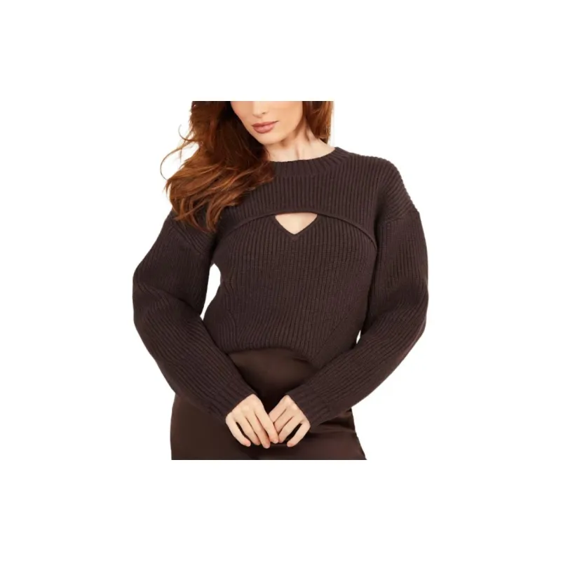 GUESS Jules Cutout Sweater Sweater Women's Coffee-2