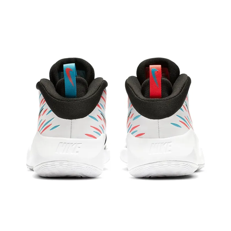 Nike Team Hustle D 9 Slip Resistant Cushioning Wear Resistant Breathable Mid Top Children's Basketball Shoes Teenagers-4