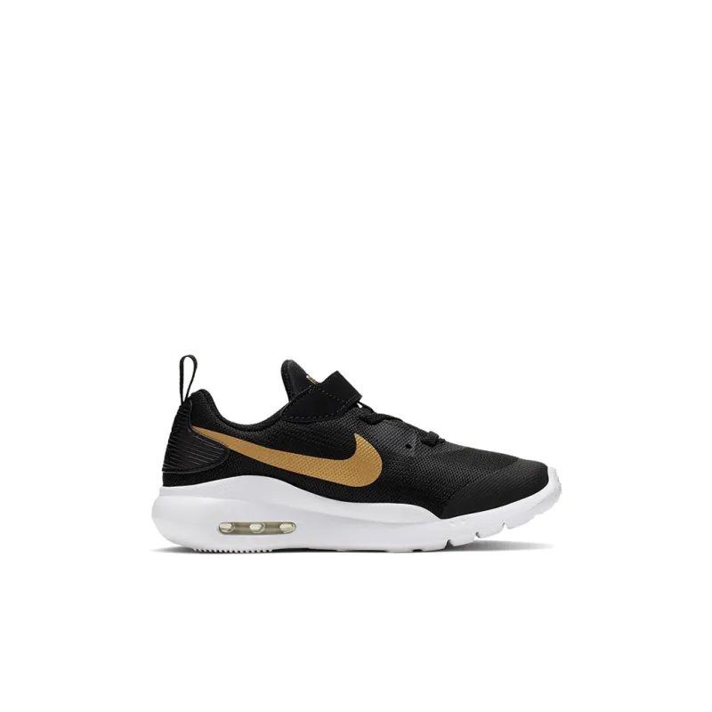 Nike Air Max Oketo Cushioning Lightweight Kids Lifestyle Shoes Black Gold Children Aged 3-7 Years Old-1