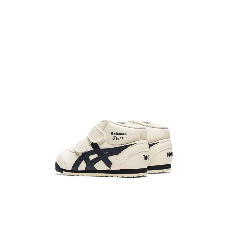 Onitsuka Tiger MEXICO 66 Mid Runner TS Mid Top Skateboard Shoes Beige Yellow Infant And Toddler-3