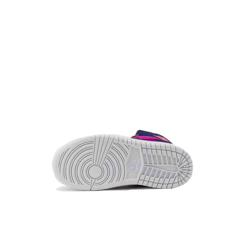 Jordan 1 Mid Fire Pink Barely Grape PS-4