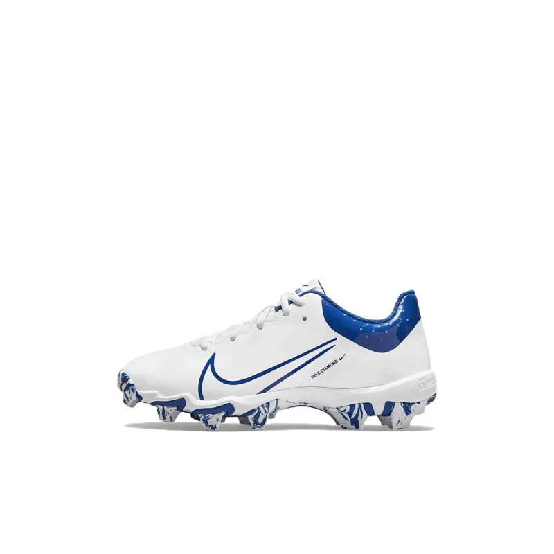 Nike Hyperdiamond 4 Keystone GG Slip-Resistant Cushioning Wear-Resistant Kids' Training Shoes White Blue Kids'-0